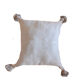 Oreiller pompon marocain gris 48x48cm