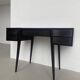 Vintage 1950s Italian Vanity/Desk with Mirror, in Solid Wood, Gio Ponti Style
