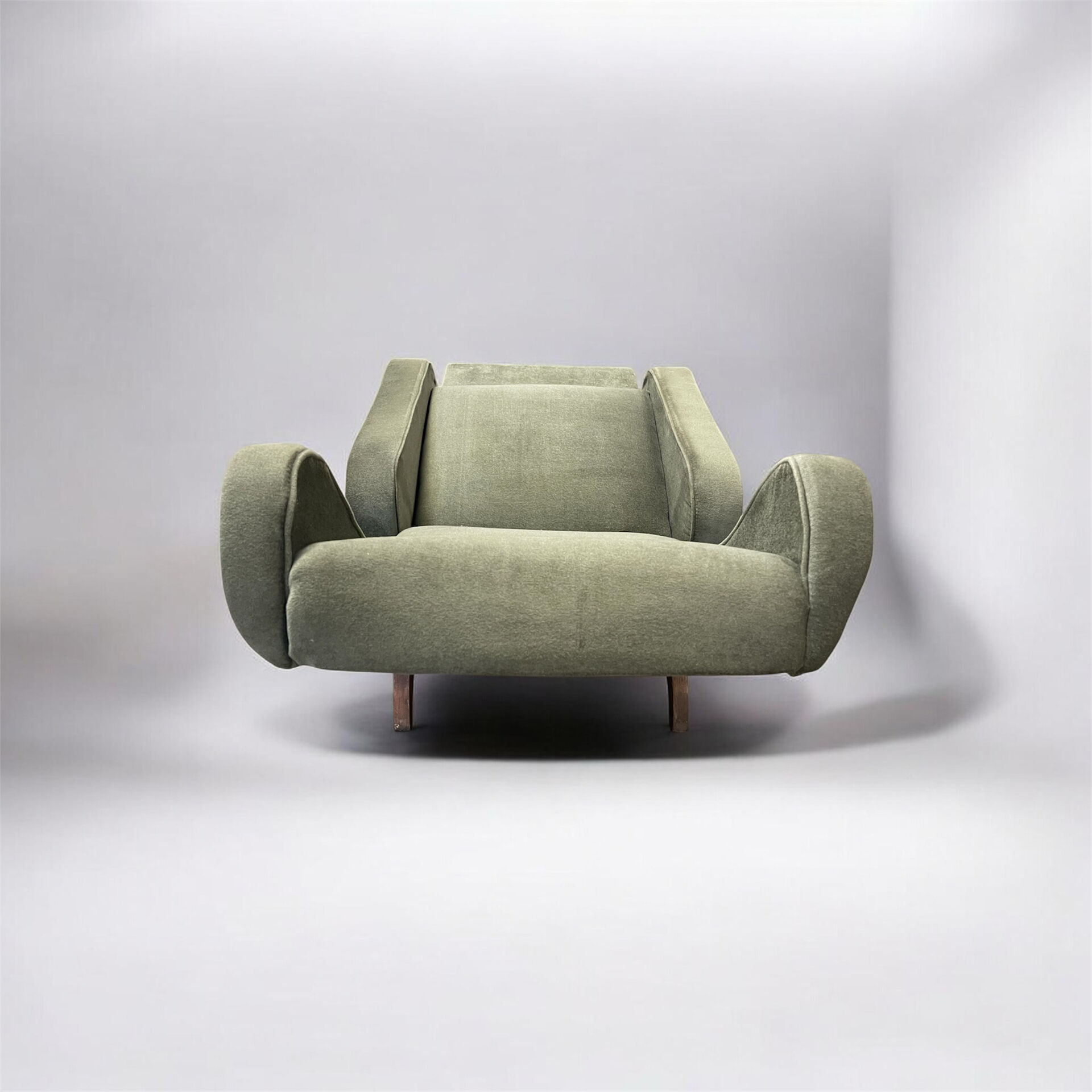 Green reclining armchair, 1950s