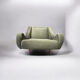 Green reclining armchair, 1950s