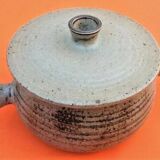 Serving tureen, glazed stoneware, ceramicist Jean Tessier, Atelier Le Cep