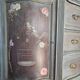 Antique English wooden commode with mirror.