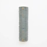 Pair of Barovier & Toso Art Deco Brass and Aquamarine Murano Glass Sconces