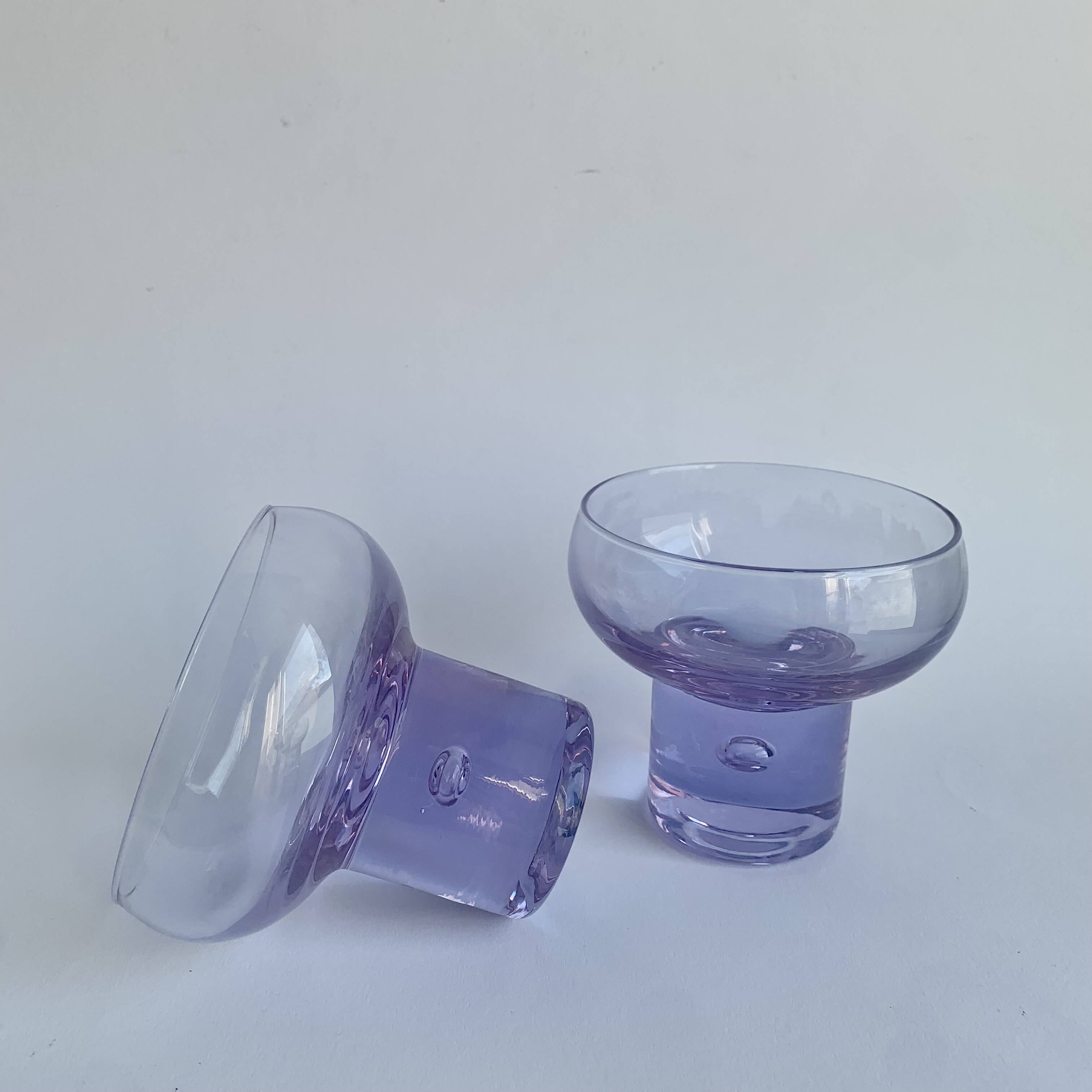 Set of 6 Alexandrit glasses designed by Sergio Asti for Arnolfo di Cambio