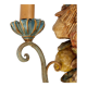 Pair of polychrome wood wall lamps - period : art nouveau - circa 1900