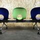 Paul Barbieri Oliva Rexite 3-Seater Bench, Chrome, Italy