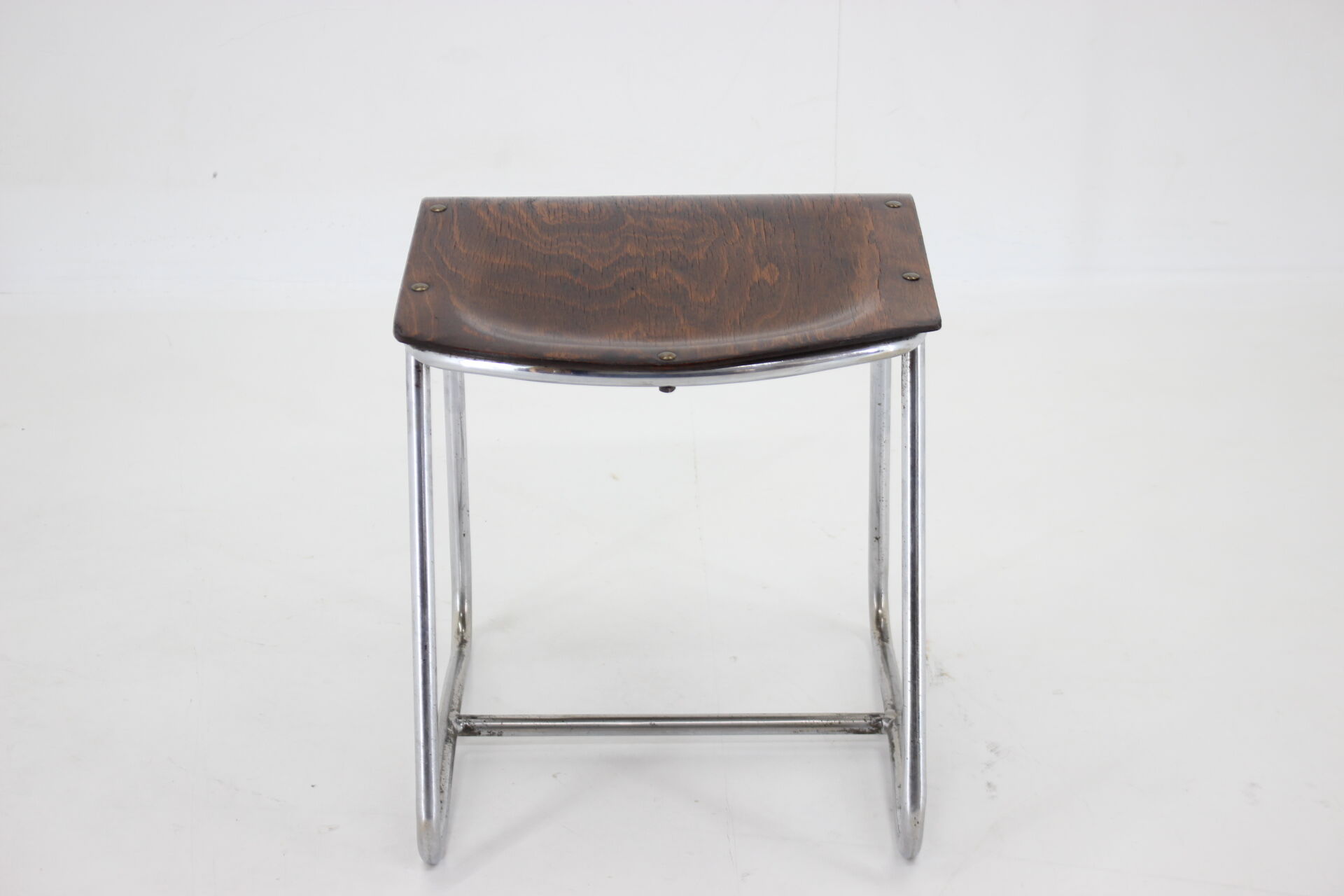 1930s chrome bauhaus stool ,czechoslovakia