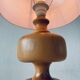Lampe en bois tourné