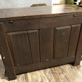 Sideboard has function as a Louis XIV period chest in solid walnut