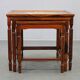 1960s Danish mid-century nesting tables with tile tops