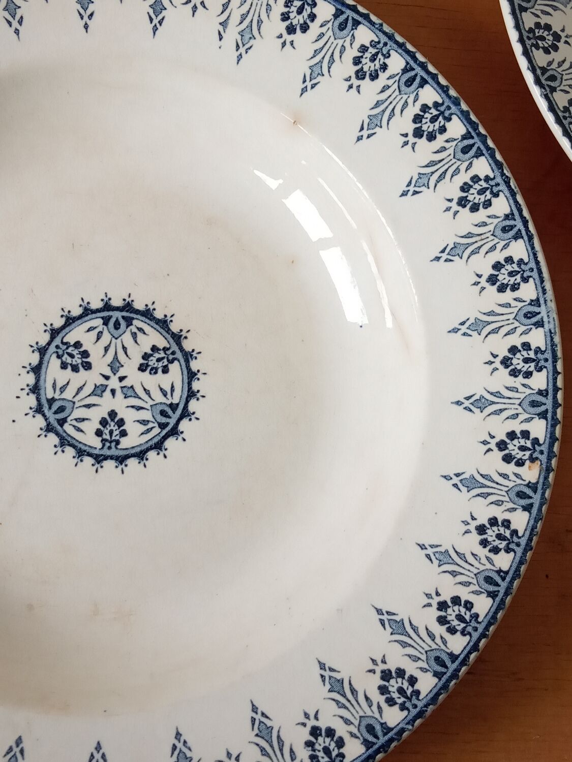 Three soup plates in Terre de fer, Sarreguemines, Algiers