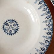Three soup plates in Terre de fer, Sarreguemines, Algiers