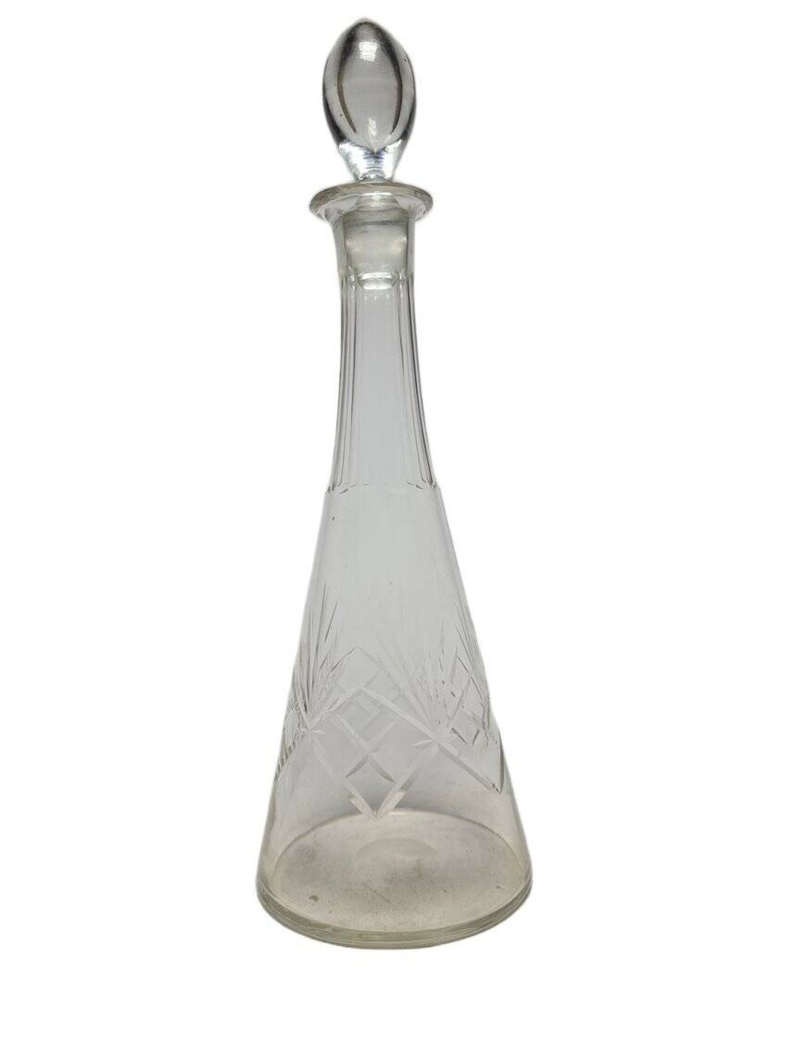 Art Deco crystal carafe, Germany, 1900s