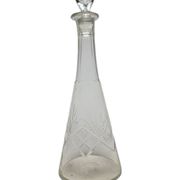 Art Deco crystal carafe, Germany, 1900s