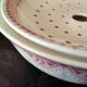 Hollow plate fruit drain - sarreguemines earthenware "calcutta"