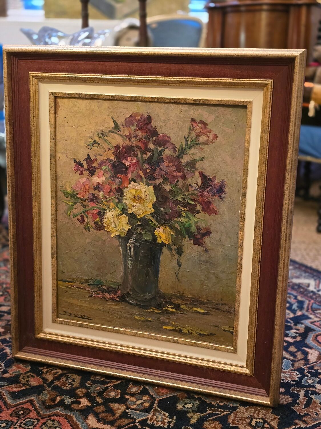 Oil on panel Bouquet