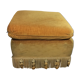 Golden yellow pouffe