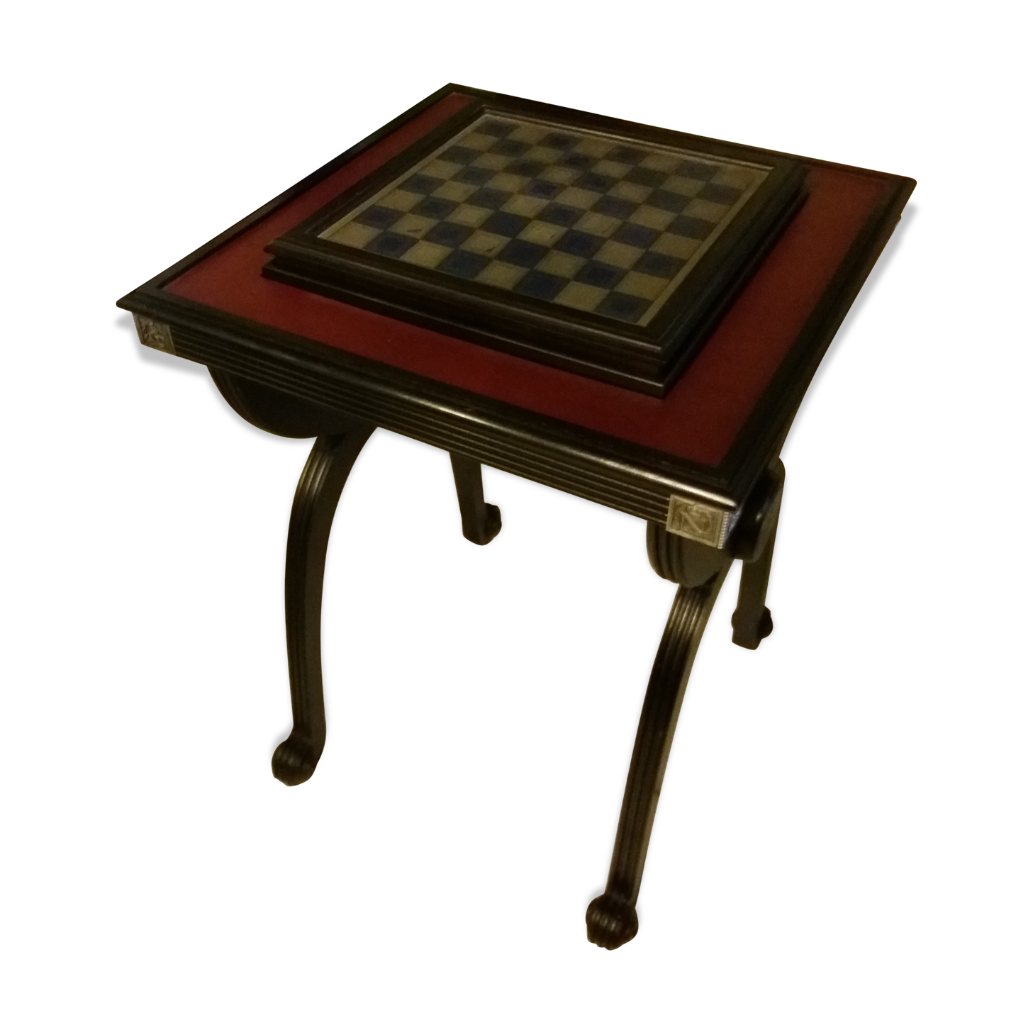 Guéridon avec jeu d'échecs