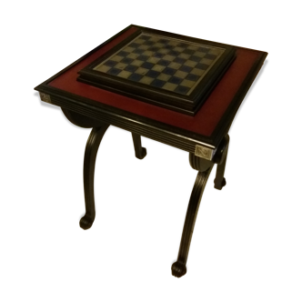 Guéridon avec jeu d'échecs