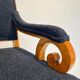 Biedermeier Armchair, Solid Beech, Black Boucle, South Germany circa 1830