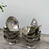 8 stainless steel bowls from the 1970s