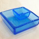 Pair of vintage turquoise trinket trays