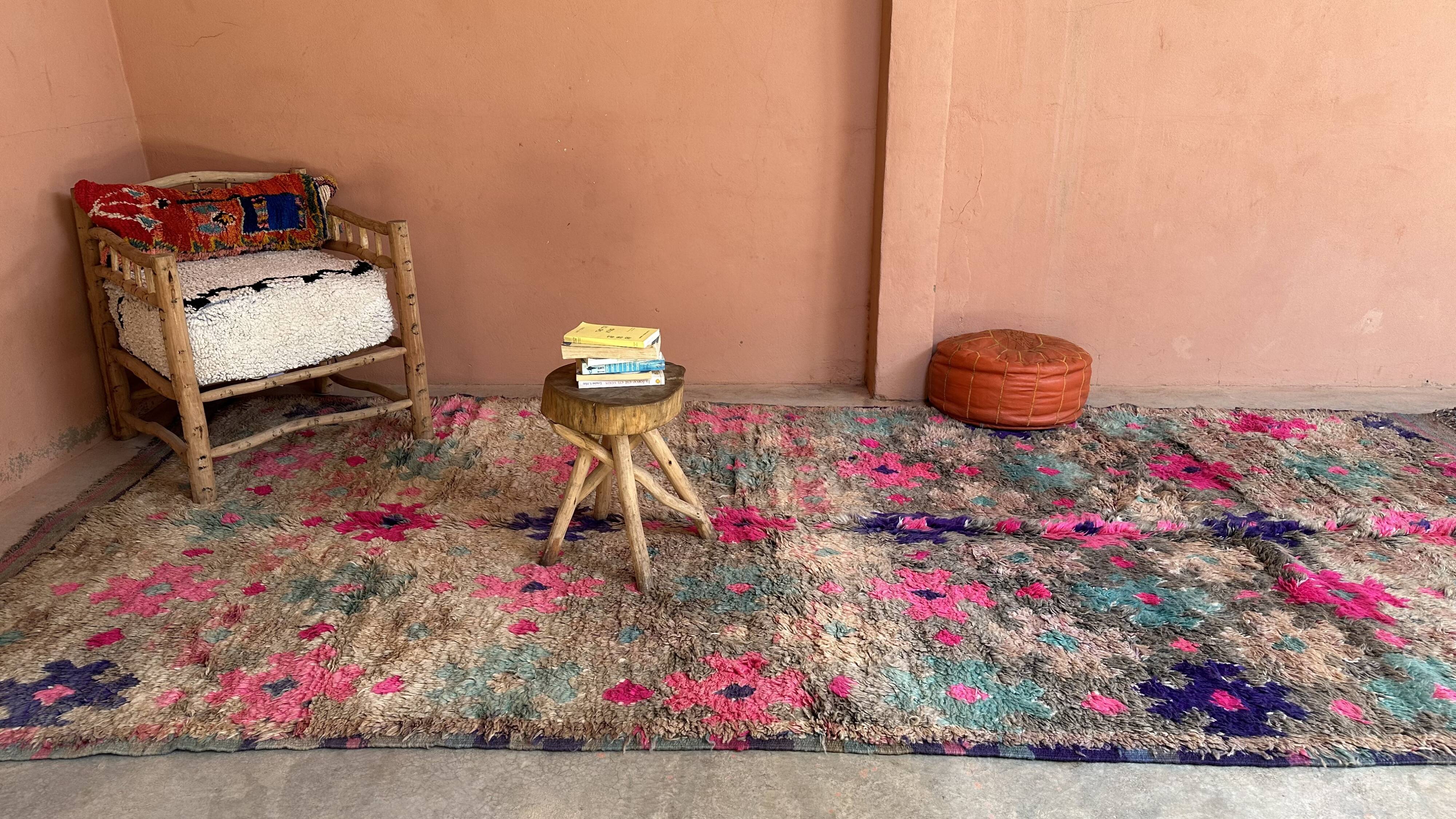 Talsint colorful Berber rug - 433 x 189 cm