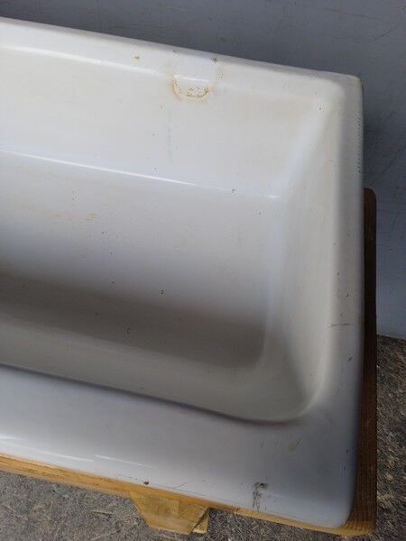 Old washbasin enamelled ceramic school sink ep 1960