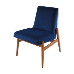 Fauteuil art deco bleu