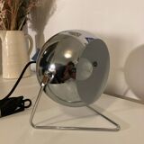 Chrome eyeball style lamp