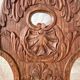 Antique Alsatian chair in carved wood