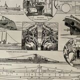 Lithograph on submarines - 1920