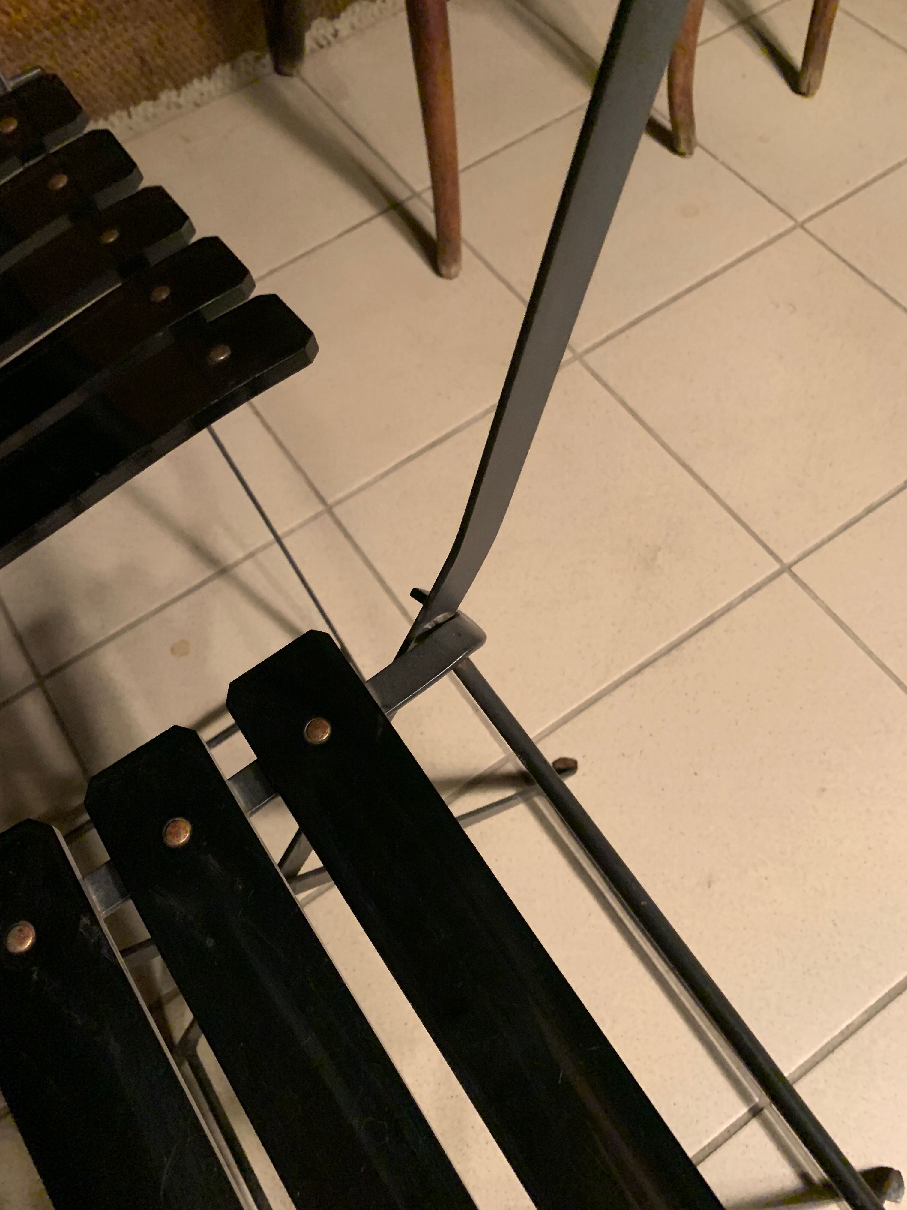 4 folding chairs Habitat 80s plastic and metal