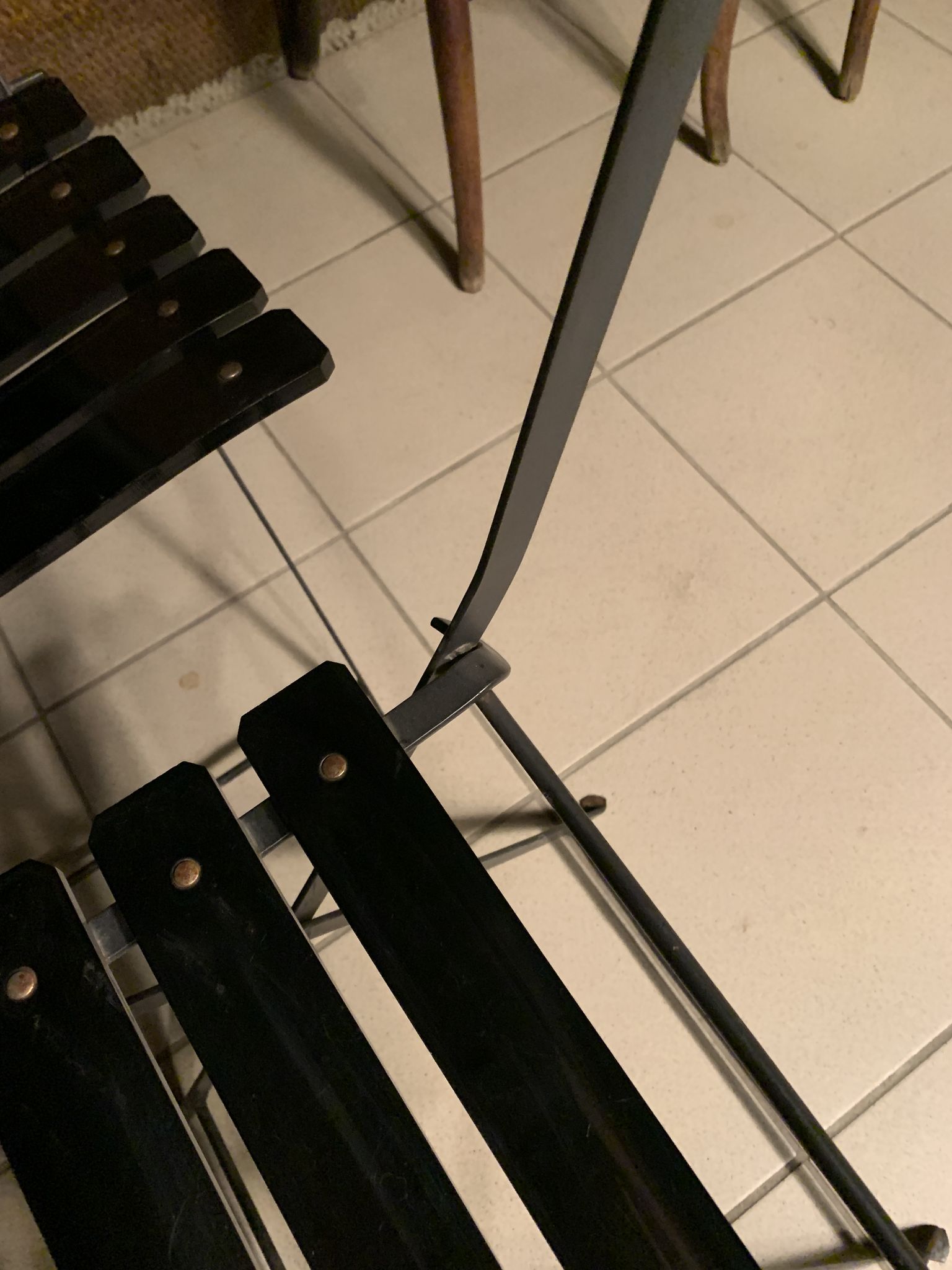 4 folding chairs Habitat 80s plastic and metal