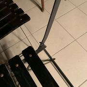 4 folding chairs Habitat 80s plastic and metal