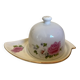 Butter dish with lid flowers