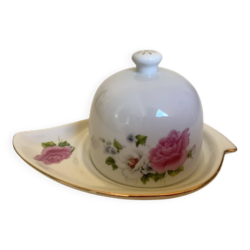 Beurrier avec couvercle fleurs
