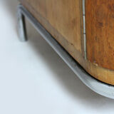 Bauhaus chromed tubular steel wardrobe, 1930s