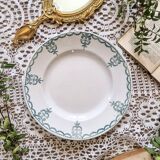 6 assiettes semi-creuse en terre de fer