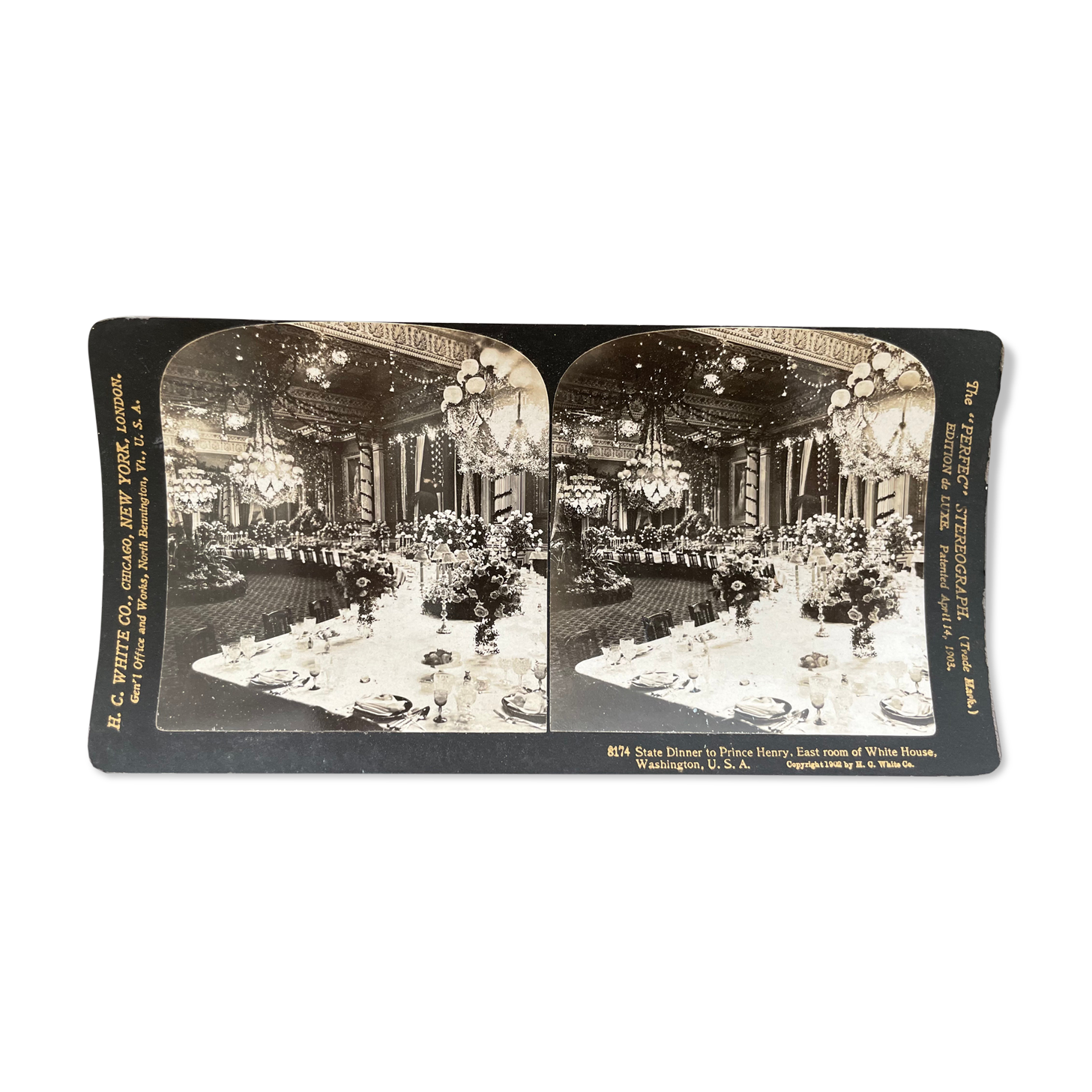 Old photography stereo, stereograph, luxury albumine 1903 Washington, United States