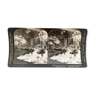 Old photography stereo, stereograph, luxury albumine 1903 Washington, United States