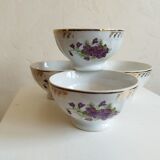 Set of 4 porcelain bowls