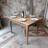 Farmhouse table with an extension