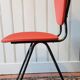 Chaise skaï rouge 60