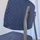 Set of 4 Vintage Stol Kamnik School Chairs Blue Upholstered Retro Dining Ch