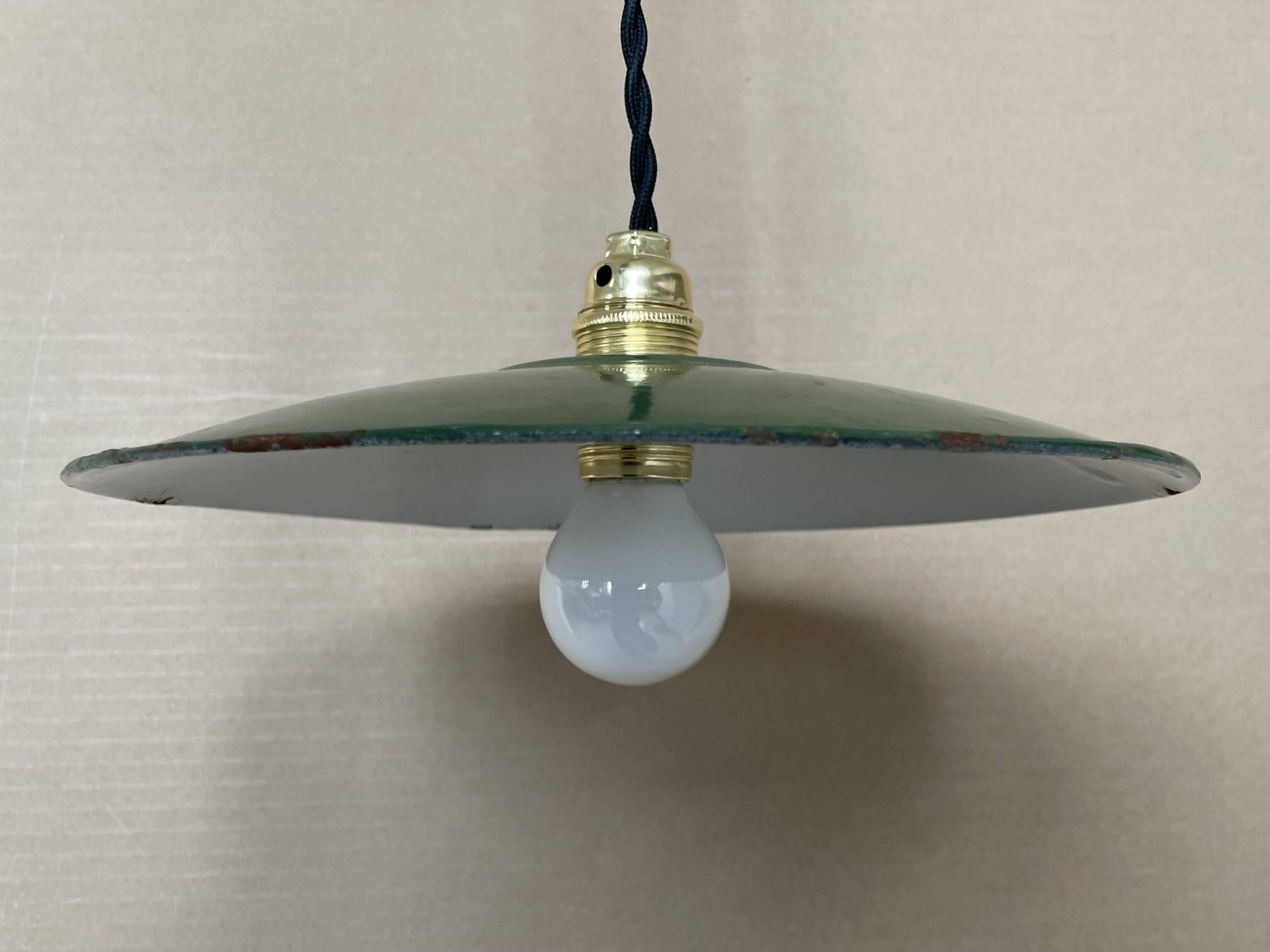 Old industrial pendant light