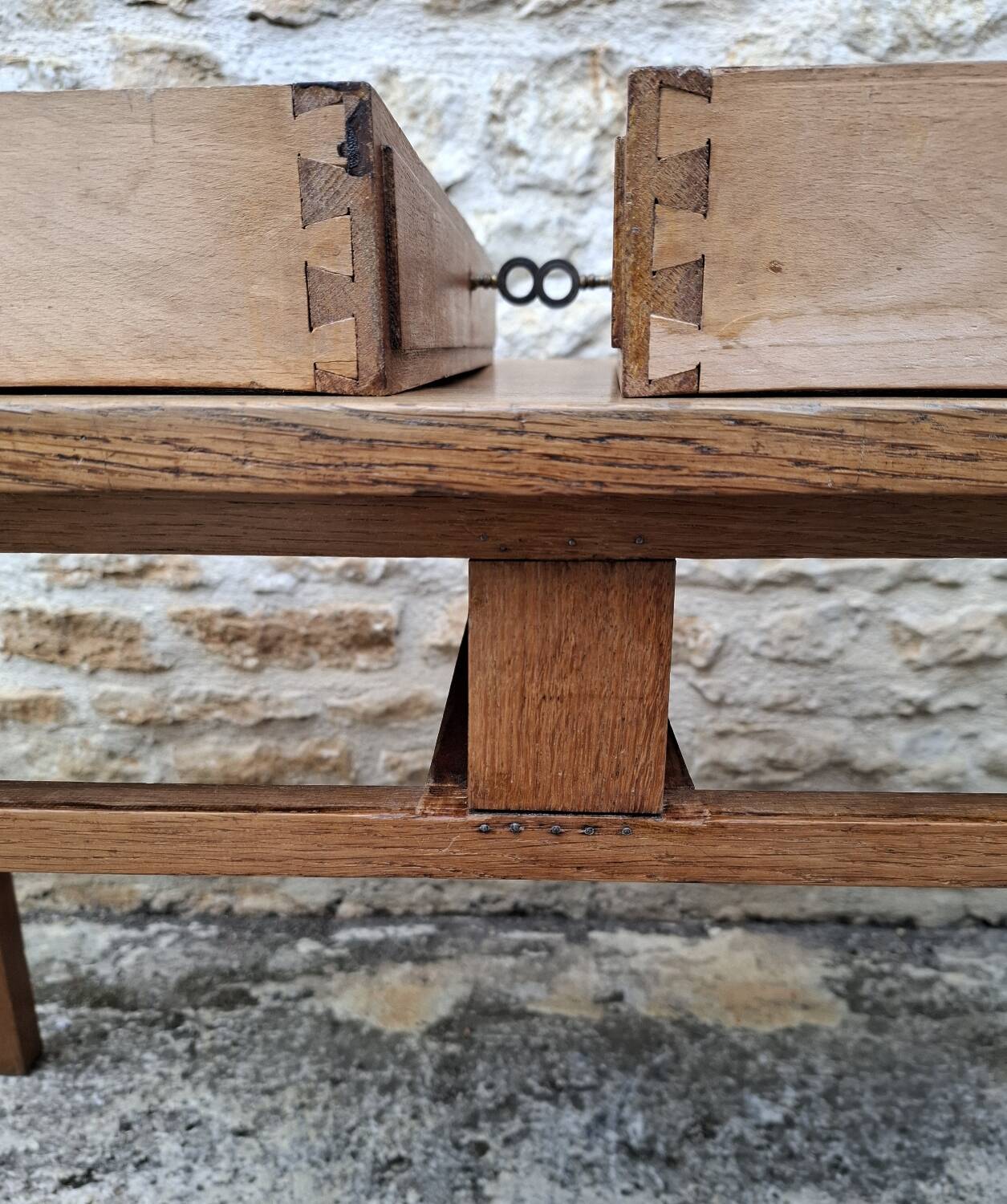 Oak farmhouse table 129 cm x 68 cm