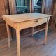 Art Nouveau desk in solid beech.