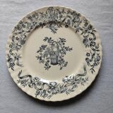 Antique plates in iron earth Lonchamp - Ribbon