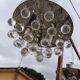 4 Suspensions Vintage Chrome et Pampilles